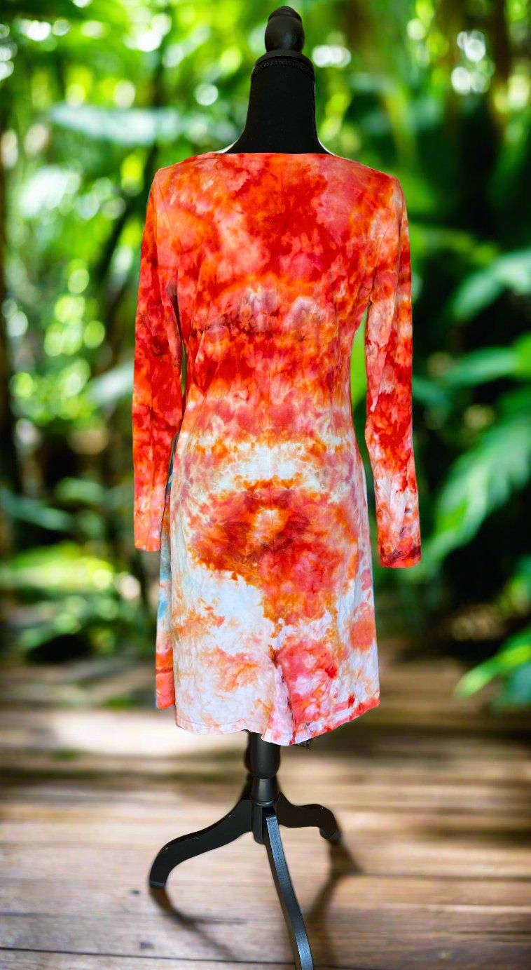 Women's Long Sleeve Cotton Dress Medium