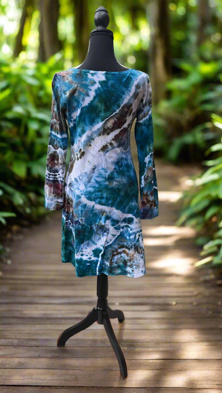Women's Long Sleeve Cotton Dress Medium