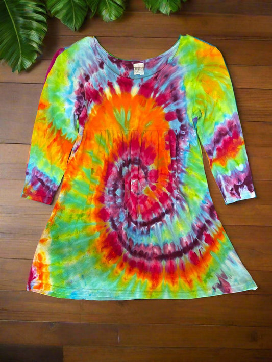 Girls Long Sleeve Cotton Dress 8